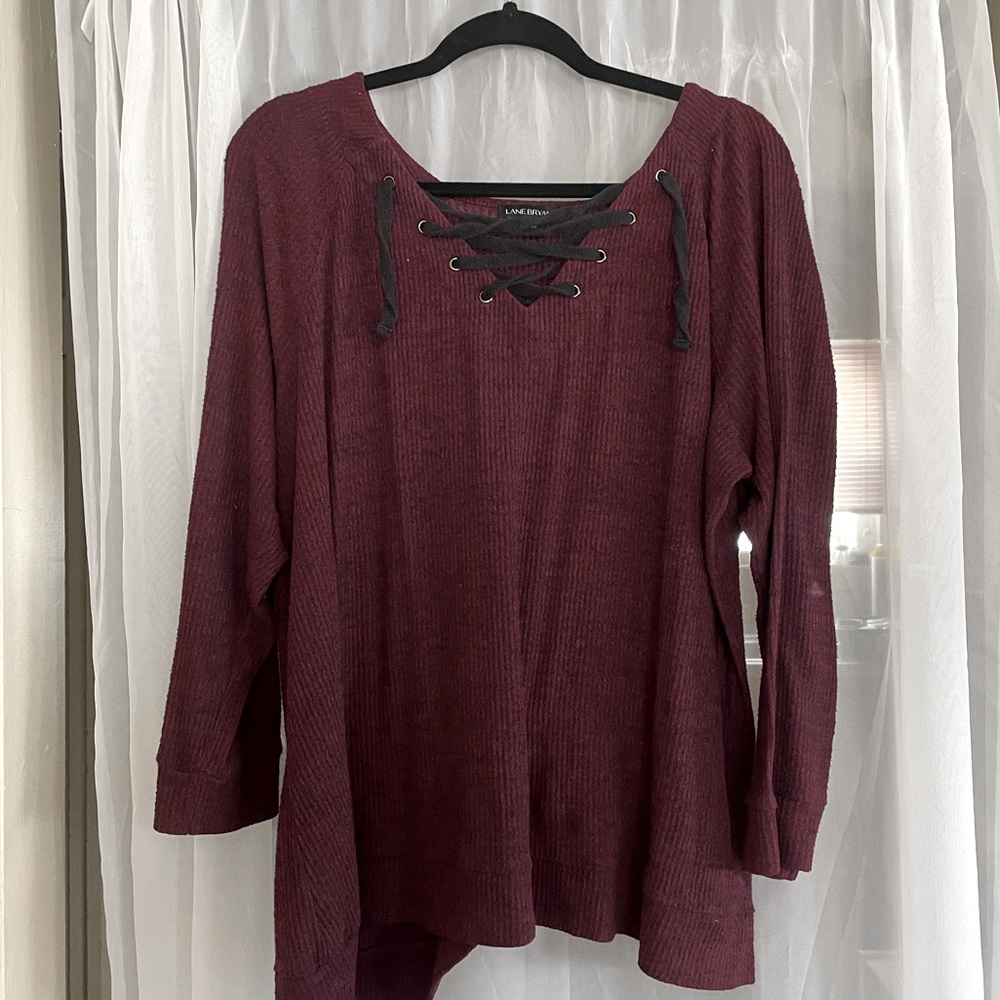 Wine Top with Laces